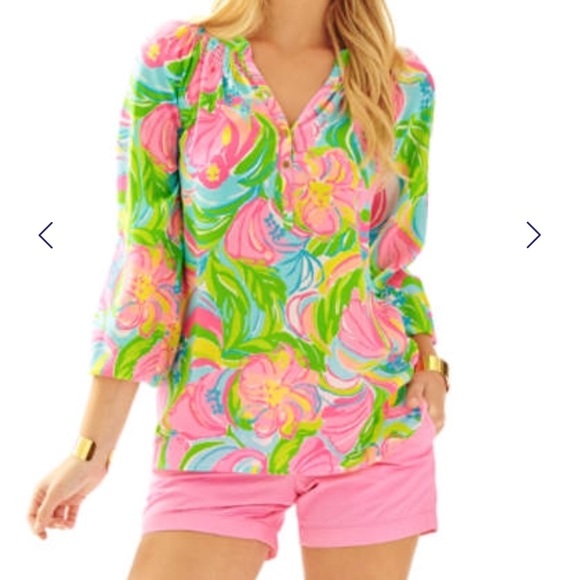 Lilly Pulitzer Tops - Lilly Pulitzer So a Peeling Elsa